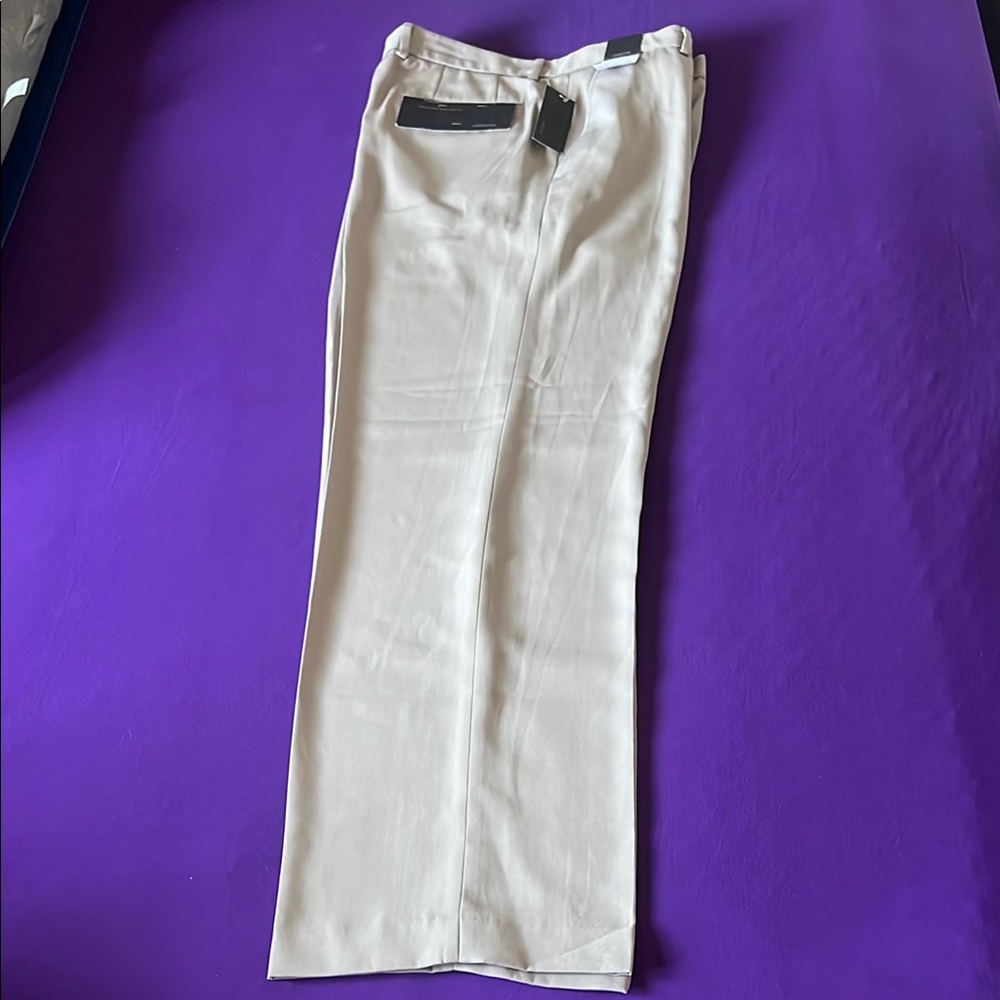 Men's Khaki Dress Pants - Classic Pleated Trousers